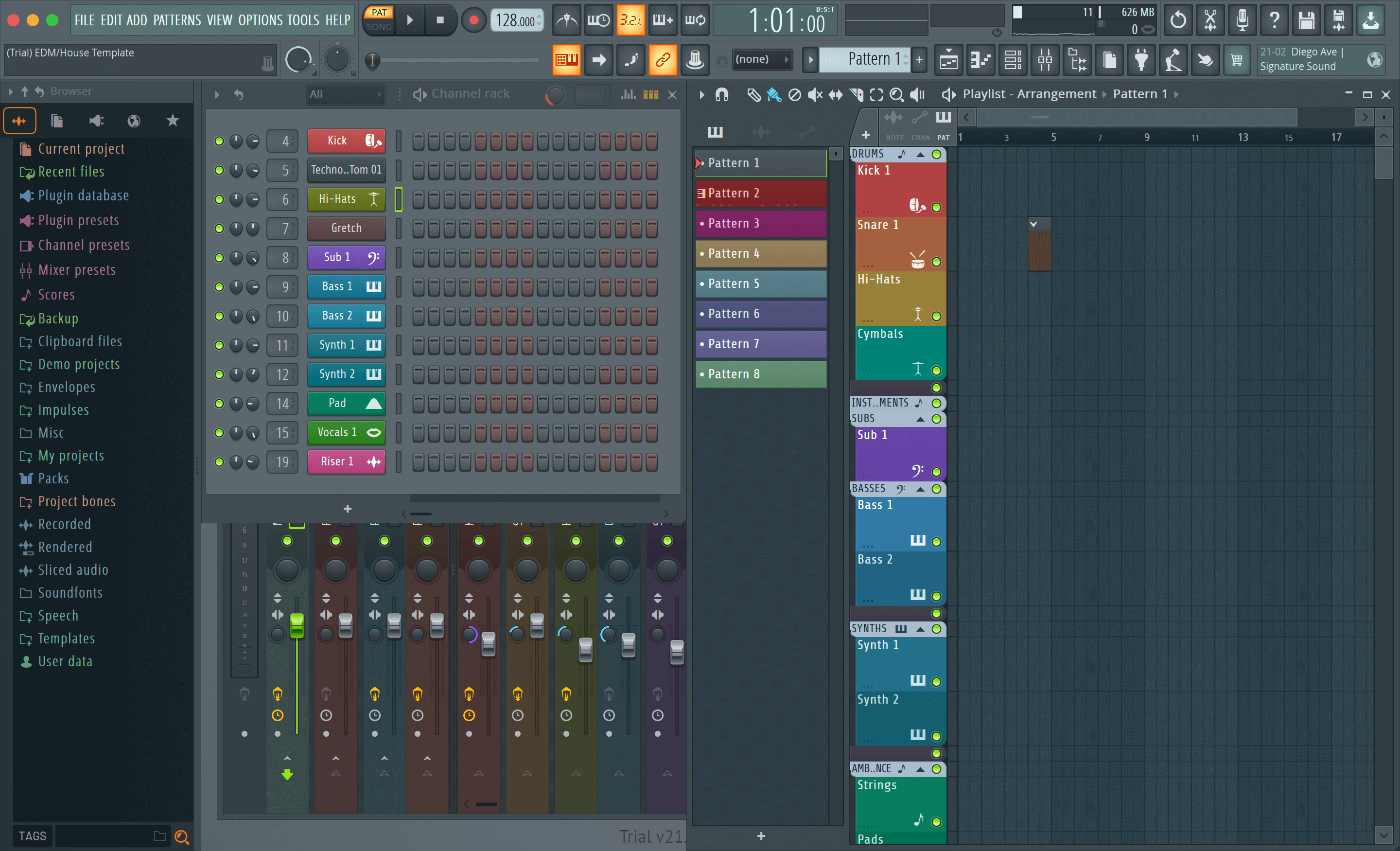 FLkey_FL_Studio_Screenshot_Patterns_Mode.png