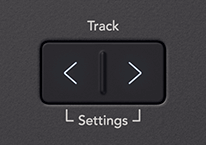 A cutout image of the Launch Control XL 3's top panel showing just the Track buttons.