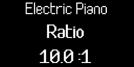 When you move an encoder in Logic's smart controls, the Launchkey's screen shows the track name, parameter and new value.