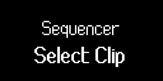 The Launchkey's screen showing Select Clip,