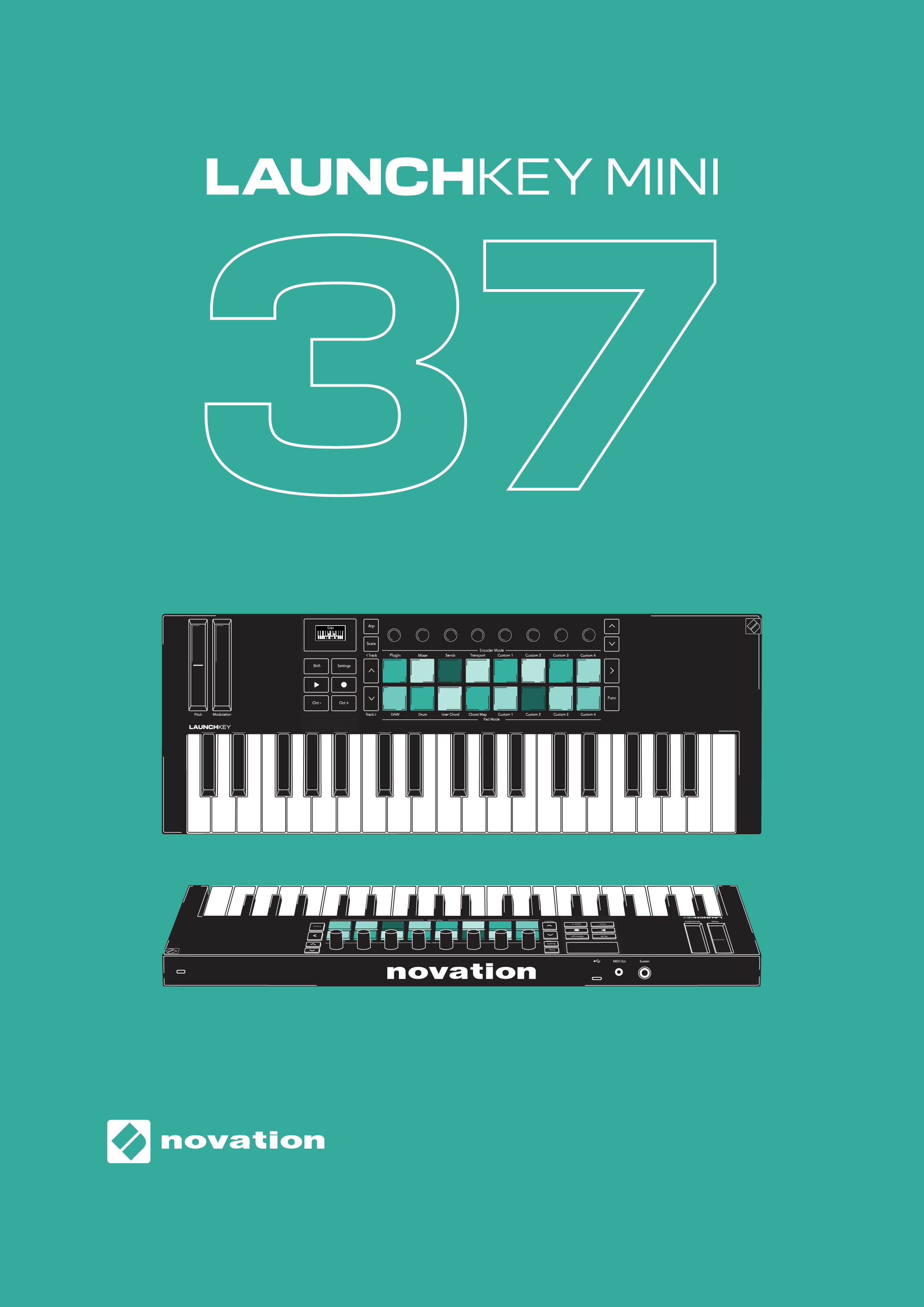 The Launchkey MK4 Mini 37 front cover.
