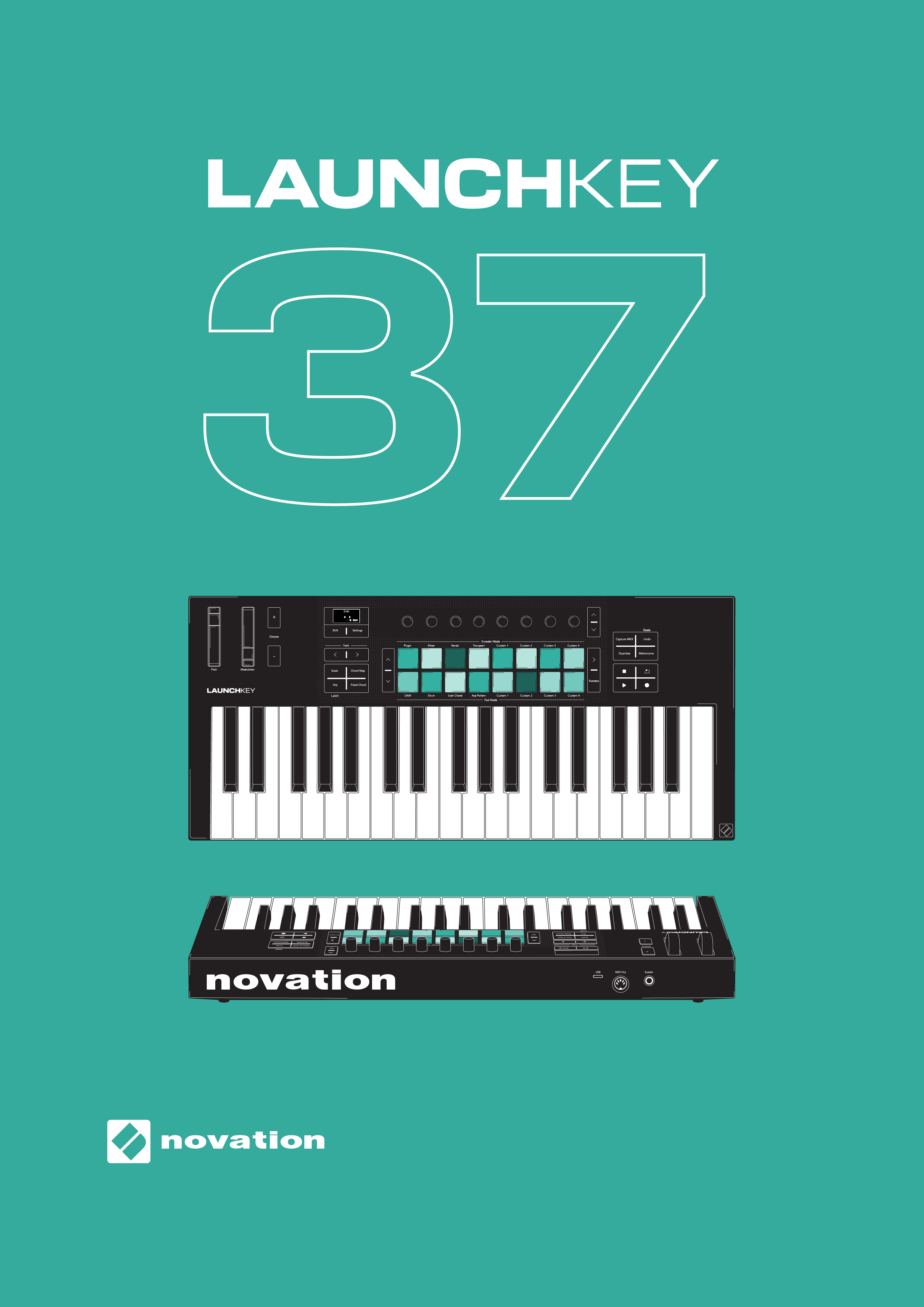 The Launchkey MK4 37 front cover.