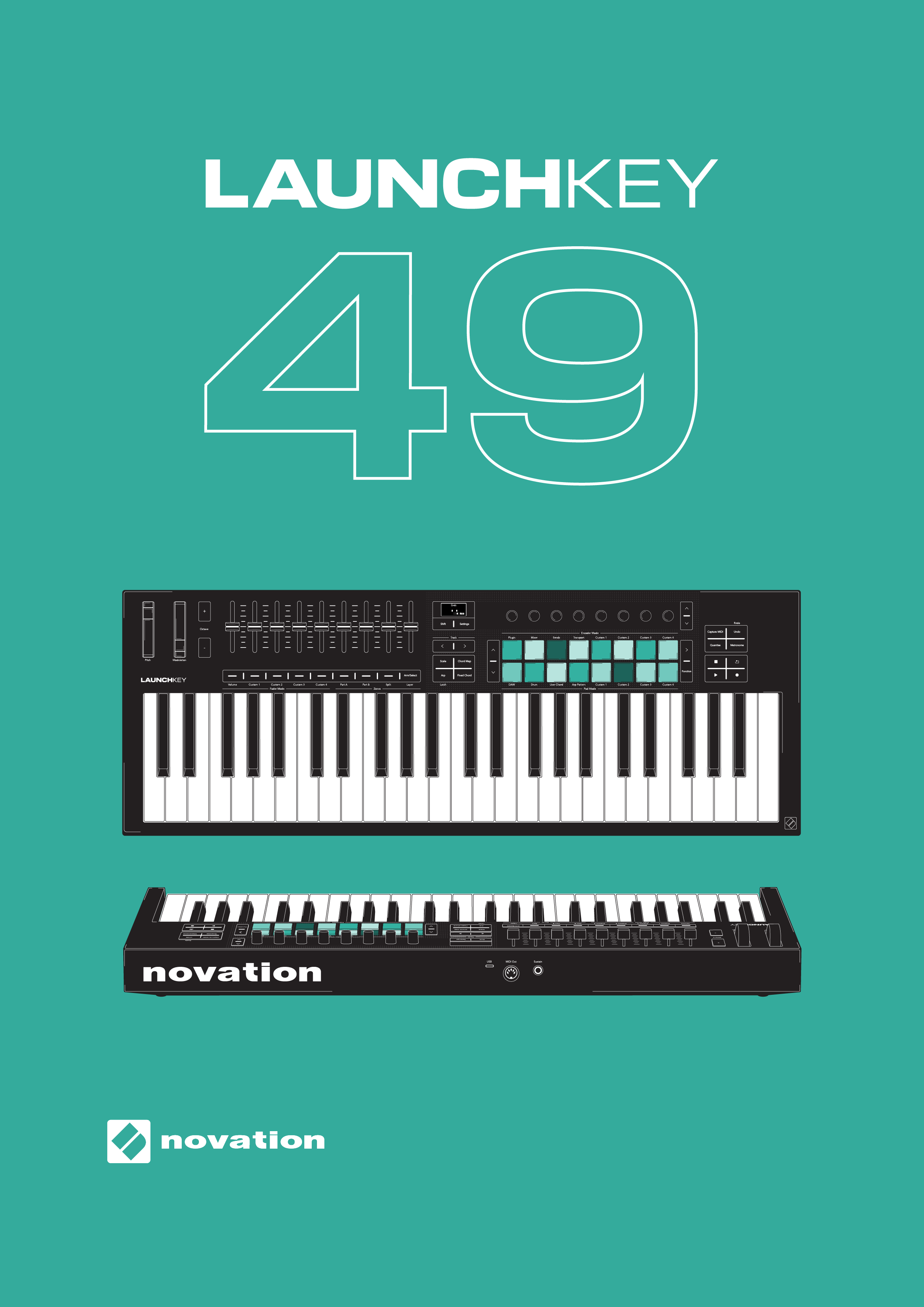 The Launchkey MK4 49 front cover.