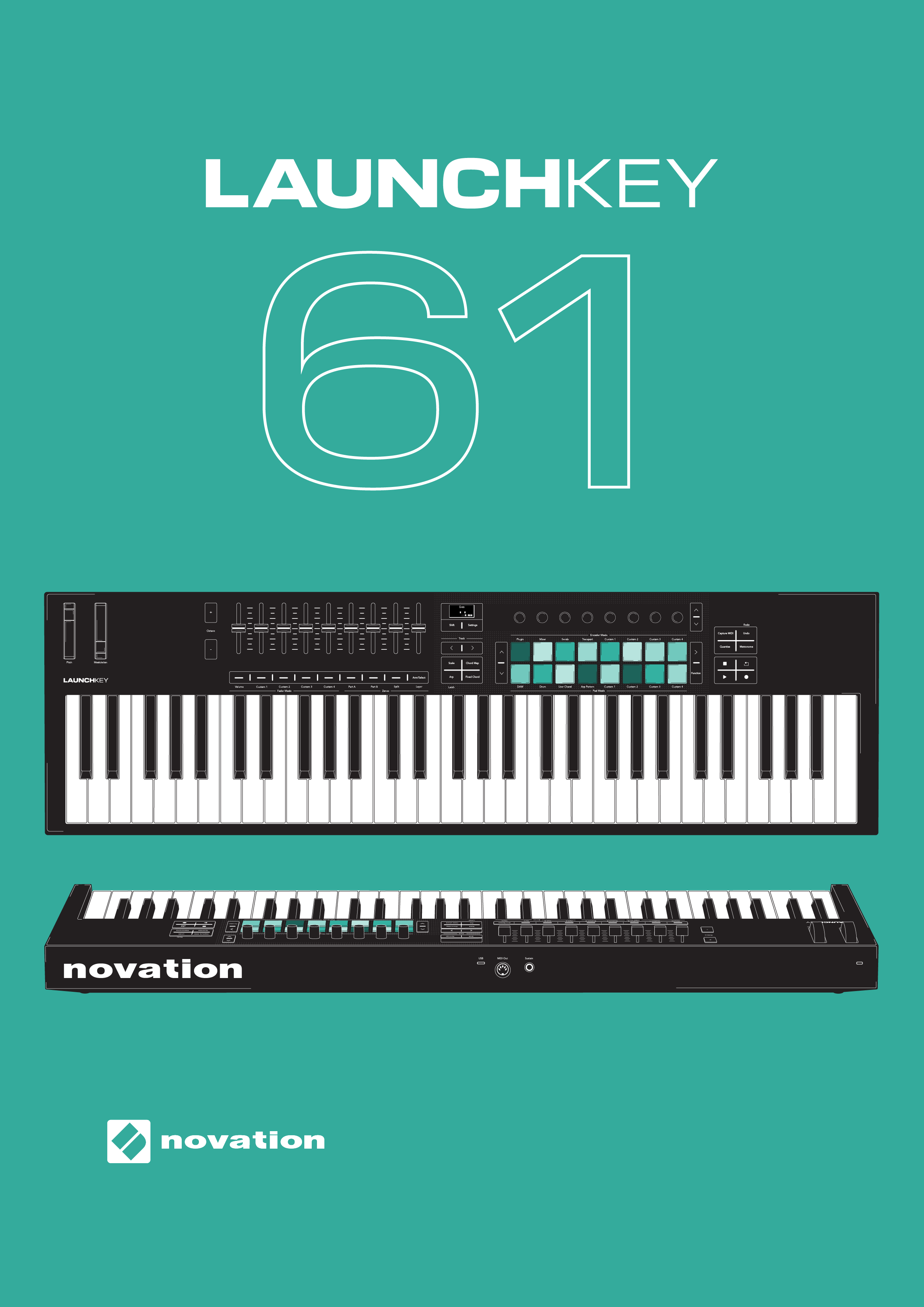 The Launchkey MK4 61 front cover.
