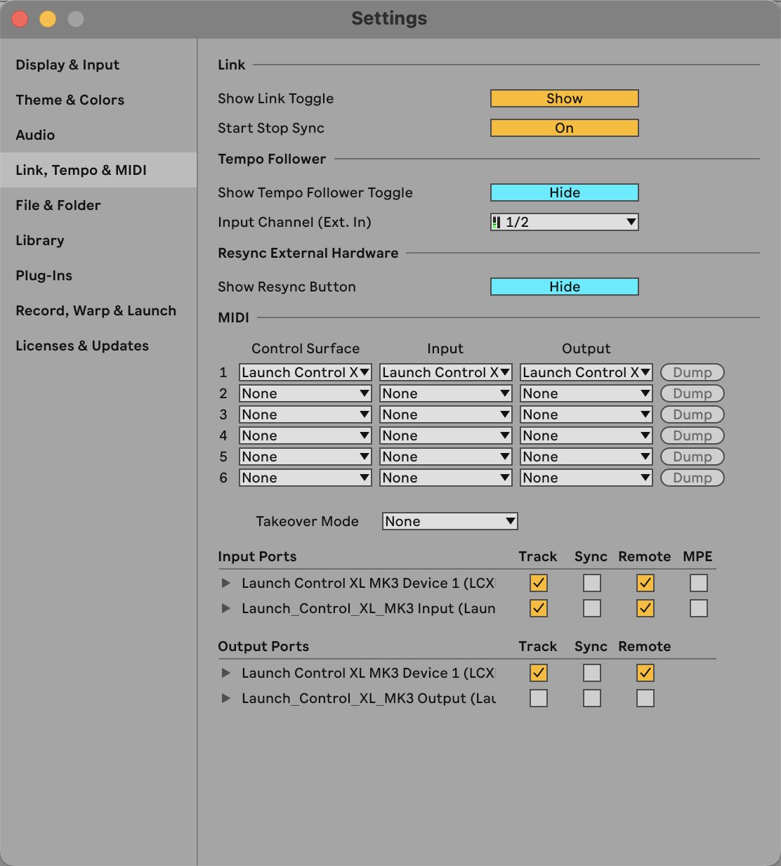 LCXL3_Ableton_Live_Settings_macOS.png
