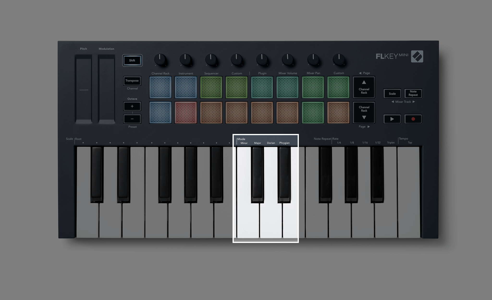 Using FLkey Mini's built-in features – Novation User Guides