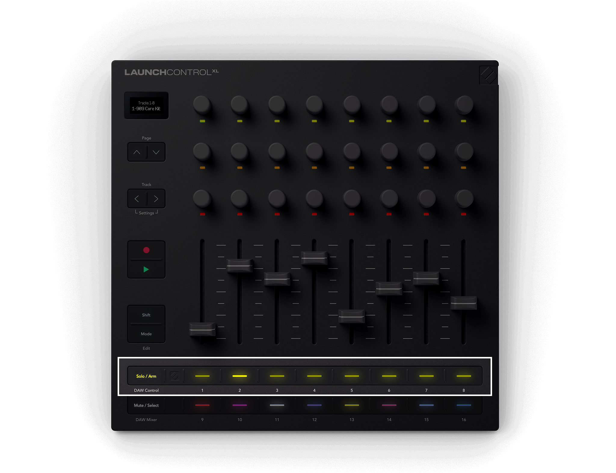 LCXL3 Buttons Solo Logic